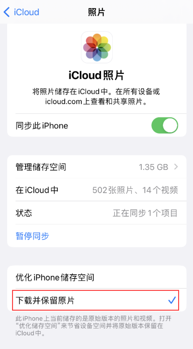 平舆苹果手机维修分享iPhone 无法加载高质量照片怎么办 