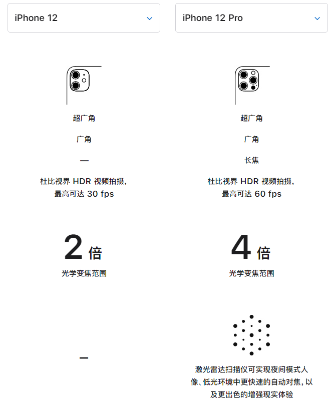 平舆苹果手机维修分享苹果 iPhone 12 与 iPhone 12 Pro 选哪款 